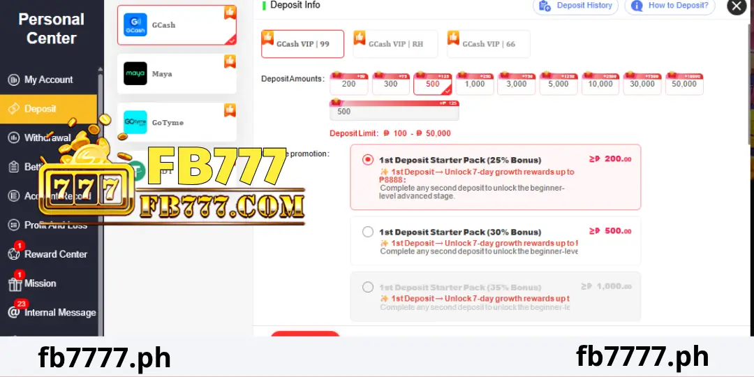 Paano Magdeposito sa FB777 Gamit ang GCash